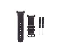HANYTON Watch Wrist Band Compatible With Suunto Core, Premium Woven Nylon Canvas Strap Replacement Kit, 24mm Sport Strap, Lugs Adapter, Threadlocker, Screw Tools (B-Black)