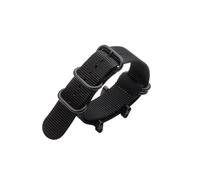 HANYTON Watch Wrist Band Compatible with Suunto Core, Premium Woven Nylon Canvas Strap Replacement Kit, 24mm Sport Strap, Lugs Adapter, Threadlocker, Screw Tools (A-Black)
