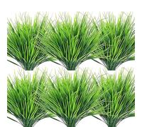 HanYun 12pcs Artificial Plants Outdoor, UV Resistant Outdoor Artificial Plants Faux Greenery Stems Fake Plants Artificial Boston Fern Plants for Office Garden Window Indoor Outside Decor