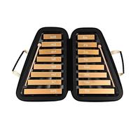 Hanzete 16 Keys Glockenspiel 16-Note Aluminum Plate Xylophone Early Educational Musical Percussion Instrument with Case Mallets for Kids Children Music Sense Development