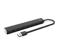 Hanzete 7 Ports USB 3.0/2.0 HUB Splitter Up To 5Gbps High Speed USB3.0 Separator USB HUB Data Transmission Safe Charging for Notebook Laptop PC