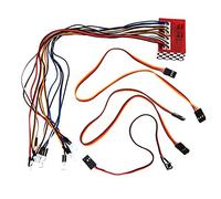 Hanzete AX-003 Multi-function Ultra Bright LED Lamp for 1/10 1/8 RC HSP Traxxas TAMIYA CC01 4WD Axial SCX10 Model Car