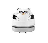 Hanzete Mini Desktop Vacuum Cleaner Cute Portable Table Dust Sweeper Cartoon Vacuum Battery Operated for Cleaning Dust Crumbs Hairs Scraps for Keyboard Home Office School Car Kids s