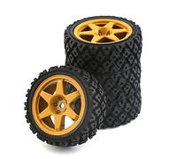 Hanzete Remote Control Off-Road Rally Car Tires 68 * 28mm 4pcs Replacement for TAMIYA TT02 XV01 HSP 94123 HPI KYOSHO 1/10 Remote Control Car Wheel