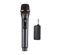 Hanzete Wireless Microphone System Receiver with Handheld Mic Anti-Howling for Home Cinemas Karaoke Church Speech Wedding Party Singing Rechargeable Wireless Microphone Compatible with Amplifiers Spea