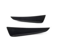 HANZOU 2Pcs Car Front Bumper Spoiler,Fit For Mercedes, A Class W177 A180 A200 A220 A250 A35 A45 AMG LCI 2023-2024 Lip Splitter Side vehicle front Bumper airflow splitter(Carbon Fiber Black)