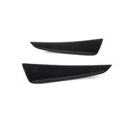 HANZOU 2Pcs Car Front Bumper Spoiler,Fit For Mercedes, A Class W177 A180 A200 A220 A250 A35 A45 AMG LCI 2023-2024 Lip Splitter Side vehicle front Bumper airflow splitter(Carbon Fiber Black)