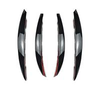 HANZOU 4Pcs Car Front Bumper Splitter Spoiler,Fit For Mercedes ，C-Class W206 Cover Decoration Trim Exterior Parts Fins Body Canards vehicle front Bumper airflow splitter(Carbon fiber)