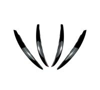 HANZOU 4Pcs Car Front Bumper Splitter Spoiler,Fit For Mercedes ，C-Class W206 Cover Decoration Trim Exterior Parts Fins Body Canards vehicle front Bumper airflow splitter(Glossy Black)