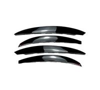HANZOU 4Pcs Car Front Bumper Splitter Spoiler Trim, Fit For Mercedes, C-Class W206 Canards Cover Decoration Exterior Parts Fins Body vehicle front Bumper airflow splitter(Glossy Black)