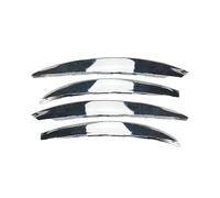 HANZOU 4Pcs Car Front Bumper Splitter Spoiler Trim, Fit For Mercedes, C-Class W206 Canards Cover Decoration Exterior Parts Fins Body vehicle front Bumper airflow splitter(Chrome)