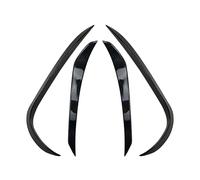 HANZOU 4Pcs Car Front Bumper Spoiler Trim,Fit For Mercedes, GLB X247 2020 2021 Lip Splitter Decoration vehicle front Bumper airflow splitter(Carbon Fiber)