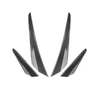 HANZOU 4Pcs Car Front Bumper Trim,Fit For VW, Fit For Golf, 8 GTD GTE GTI R Line 2020-2023 Side Spoiler Splitter Air Blade Accessories vehicle front Bumper airflow splitter(Carbon Fiber Black)