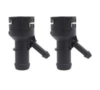 HANZOU Car Coolant Flange Pipe Connector, Fit For に適合vw, For Bora, 2006-2010 1K0122291C Heat Hose Coupling Exchange engine coolant hose connector(2pc)