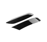 HANZOU Front Bumper Side Air Vent Splitter Trim,Fit For, F80 M3 F82 F83 M4 2014-2020 Only Intake Frame Upper Spoiler Cover Canard Brow vehicle front Bumper airflow splitter(Glossy Black)