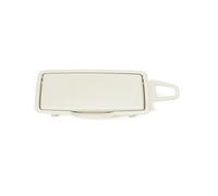 HANZOU Sun Shade Visor Mirror Cover,Fit For, W166 W292 W205 W253 W222 GL Class ML GLE Front Row Makeup Cosmetic visor vanity mirrror cover(Left White)