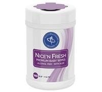 HAO Nice'n Fresh Premium Alcohol Free Baby Wipes with Aloe and Lanolin Pack of 140