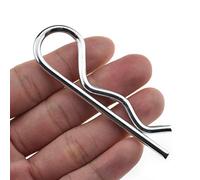 Hao Pro Hitch Pins Clips Cotter Pins Spring Clip Hair Pins 9 Pack for Trailer Hitch Pins Strong Spring Tension Thicker Sturdy for Tow Bar Tractors Mower Carts Truck 3.5mm Wire Diameter 75mm Length