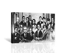HAO SHUN DA Gangster Collage Poster Oil Painting on Canvas Posters and Prints Decoracion Wall Art picture Living Room Wall (12" x 18", Artwork - 03)