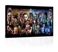 HAO SHUN DA Horror Movies Oil Painting on Canvas Posters and Prints Decoracion Wall Art picture Living Room Wall (12" x 18", Artwork - 05)
