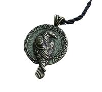 Hao Wu Xuan 1pcs norse talisman raven pendant black bird celt crow necklace men pendant jewelry