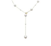 Hao Wu Xuan 2024Simple Long Imitation Pearls Back Necklace for WomenTassel Pearl Harness Bikini Chest Chain Body Jewelry Mujer