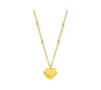 Hao Wu Xuan 2025 Trendy Love Letter Chokers Gold Color Heart Pendant Necklace for Women Girl Gifts