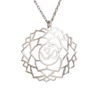 Hao Wu Xuan 7th Chakra, Crown chakra Sahasrara necklace. the pendant stands for spiritual connection, knowledge, and unity