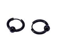 Hao Wu Xuan ASSORTED COLORS HUGGIE HINGED HOOP EARRINGS WITH CAPTIVE BEAD STAINLESS STEEL SEPTUM AND LIP FOR WOMEN MEN