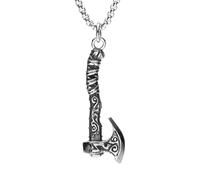 Hao Wu Xuan AXE Pendants Men Necklaces 316L Stainless Steel Nordic Retro Chains Rock Punk Rap for Boyfriend Male Jewelry Best Gift