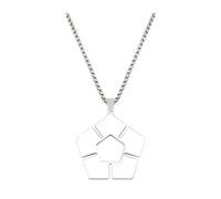 Hao Wu Xuan BLUE LOCK Necklace Women Anime Soccer Sign Necklaces Woman Fashion Creative Couples Chain Stainless Silver Color Cosplay