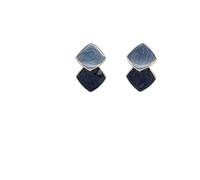 Hao Wu Xuan Boho Geometric Square Dangle Earrings For Women Enamel Fashion Modern Earring Female Korean Vintage Jewelry