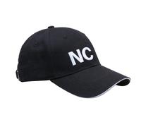 Hao Wu Xuan Breathable Cotton Baseball Cap - Adjustable Black Snapback Hat with Urban Streetwear Letter Embroidery for Men Women