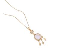 Hao Wu Xuan China-Chic style cat's eye stone shop dream net necklace female niche design sense net red cross-border colla
