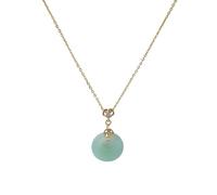 Hao Wu Xuan Chinese-style Ping An Buckle Necklace Female Blessing Pendant to give girlfriends, girlfriends, mothers, gifts,