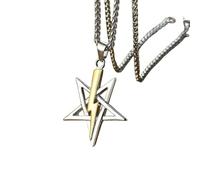 Hao Wu Xuan CHURCH OF SIGIL LAVEY STAINLESS STEEL PENDANT AMULET TALISMAN SIGN NECKLACE
