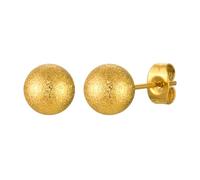 Hao Wu Xuan Classic Post Ball Stud Earrings for Women, Stainless Steel Anti-allergy Piercing Ear Jewelry