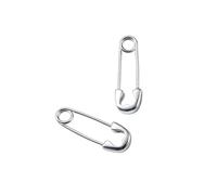 Hao Wu Xuan Creative Korean Punk Rock Grunge Silver Color Safety Pin Stud Earrings For Women Girls Aesthetic Y2K Jewelry Accessories