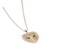 Hao Wu Xuan Cross-border exclusive for Amazon's popular -inlaid zircon non-fading chain jewelry hollow forest animal pe