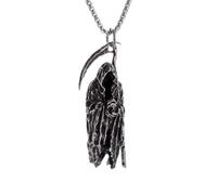 Hao Wu Xuan Death Skull Necklace Coldwind Bundy European Party Accessories American Sweater Chain Bully Men and Women Pendant