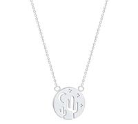 Hao Wu Xuan Desert Night with Cactus Charm Pendant Rose Gold Color Necklace Women Men Exquisite Jewelry Girl Gift