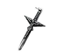 Hao Wu Xuan Design Cross Pendant Necklace For Men The sword Pendant