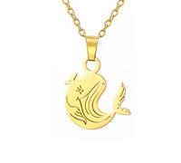 Hao Wu Xuan Dolphins Whales Necklace For Women Men Halobios Pendant Seahorses Jellyfish Sea Star Fish Charms Jewelry Gift