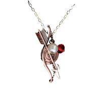 Hao Wu Xuan dongsheng Teen Wolf Necklace Bow Arrow Archery Archer Pendant Necklace Crystal Jewelry For Women Sweat Chain Accessories
