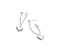 Hao Wu Xuan Earrings for Women Cute Heart Long Chain Earring Prevent Allergy Love Earring Party Jewelry Accessories Gift