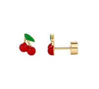Hao Wu Xuan Enamel Stud Earrings for Women Chili Pepper Strawberry Peach Screwback Earring Helix Cartilage Piercing Jewelry