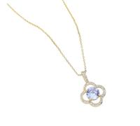 Hao Wu Xuan European and American cross-border luxury, light luxury, four-leaf flower, cross-border banquet, wedding necklace, female