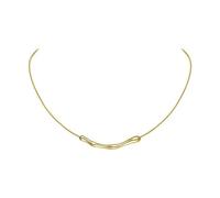 Hao Wu Xuan European and American Fashion Simple Stainless steel Gold Color Collarbone Chain For Women’s Fashion Short Necklaces Jewelry