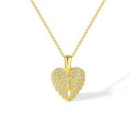 Hao Wu Xuan European and American style fashion simple design sense love necklace women light luxury high-grade sense angel wings clavicle c