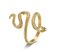 Hao Wu Xuan European and American style stainless steel snake ring water snake snake beauty snake enchanting small snake steel ring